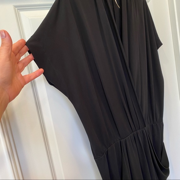 NWOT Rachel Roy Black Faux Wrap Dress - Picture 7 of 12
